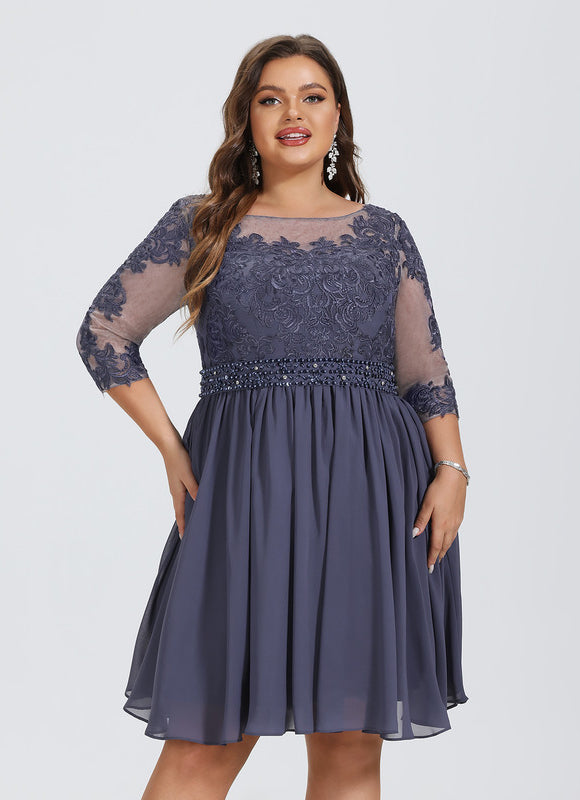 Robe Chic Bleu Nuit Enchanté - gallery 4