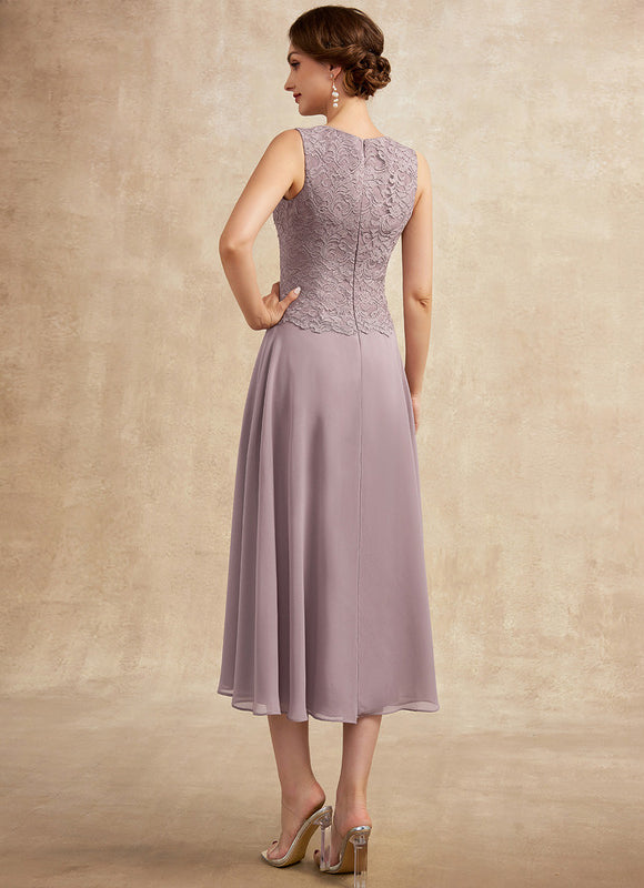 Robe Chic Flottante Mauve - gallery 4