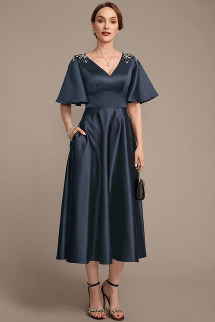 Robe Chic Satin Nuit Élégante - gallery 5