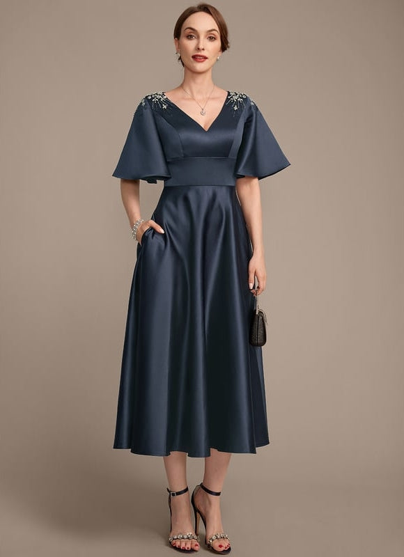 Robe Chic Satin Nuit Élégante - gallery 5