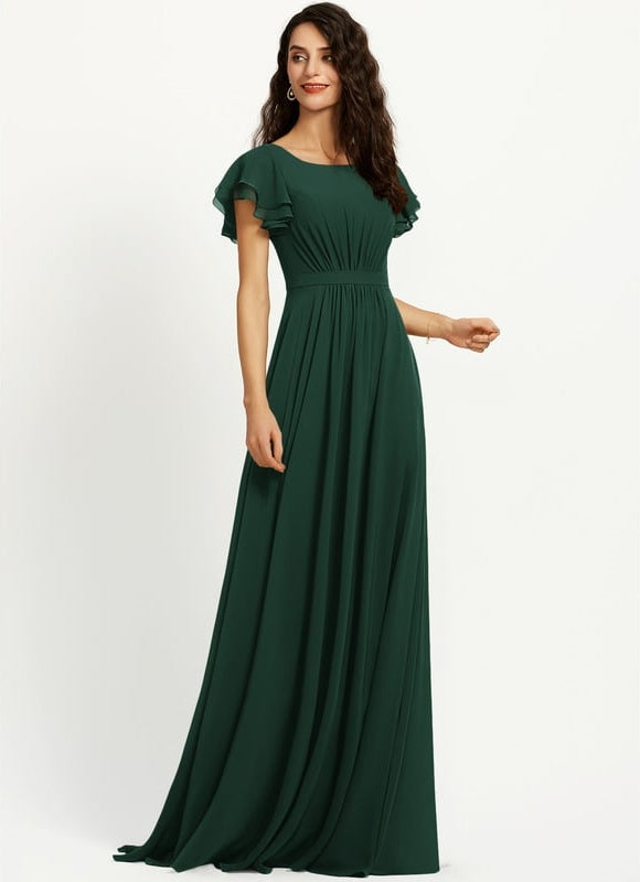 Robe Chic Mousseline Drapée