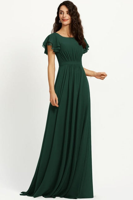 Robe Chic Mousseline Drapée