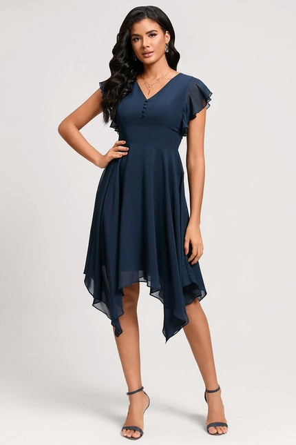 Robe De Cocktail Rouge Pour Mariage Chic - gallery 2