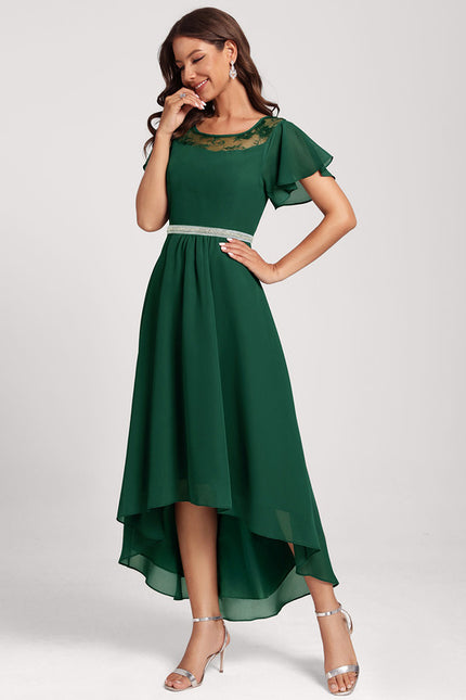 Robe Chic Élégance Verte Flottante - gallery 2