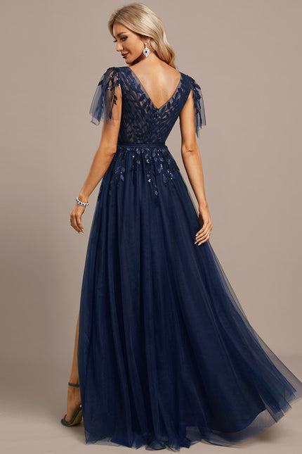 Robe Chic Écarlate Ornée - gallery 5