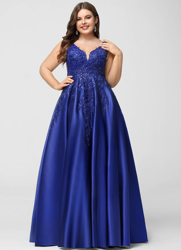 Robe Chic Éclat Satin Bleu - gallery 6