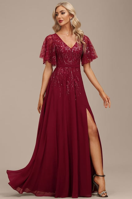 Robe Chic Longue Émeraude Élégante - gallery 6