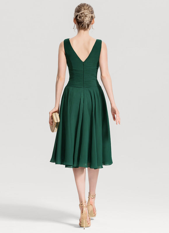 Robe Chic Verte Fluidité - gallery 4