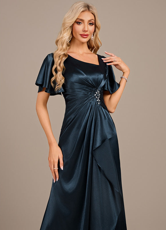 Robe Chic De Cérémonie Drapée - gallery 1