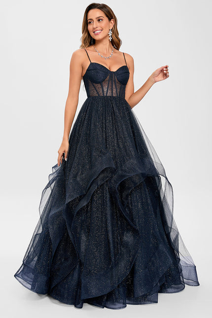 Robe Chic Glamour Tulle Longueur - gallery 2