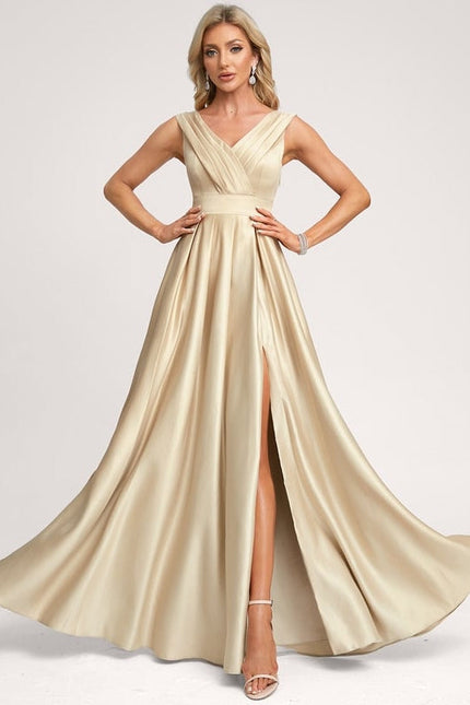 Robe Chic Satinée Rose Pâle