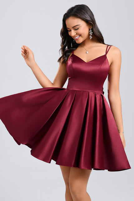 Robe Chic Évasée Bordeaux - gallery 2