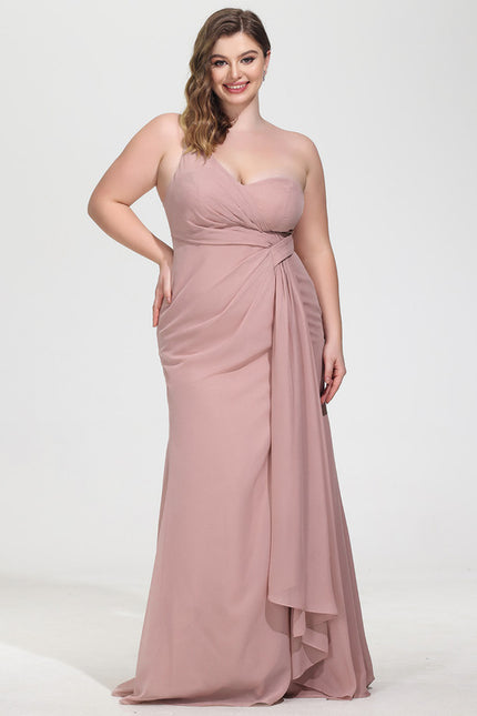 Robe Chic Asymétrique Beige - gallery 7
