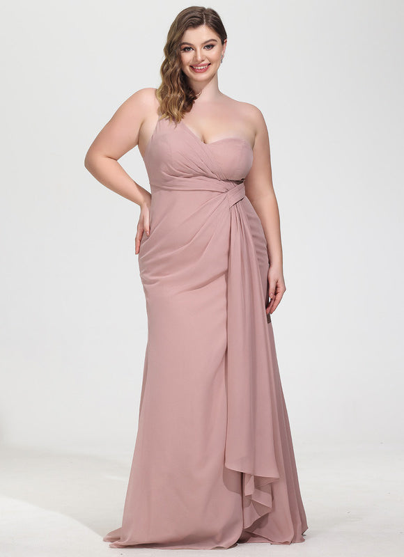 Robe Chic Asymétrique Beige - gallery 7