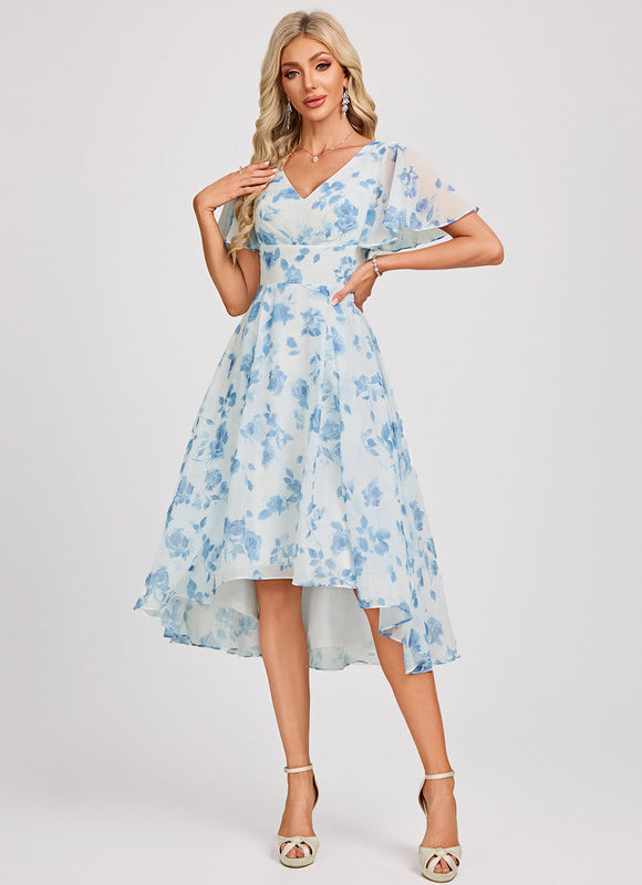 Robe Chic Fluide Bleu Nuit - gallery 1