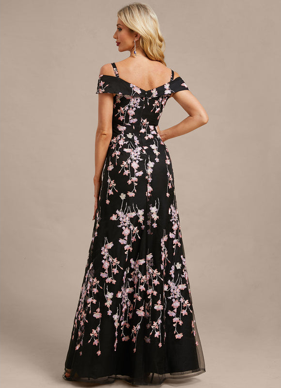 Robe Chic Florale Noire - gallery 6