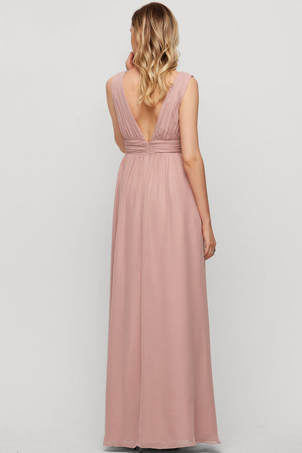 Robe Chic Longue Verte Fluide - gallery 2