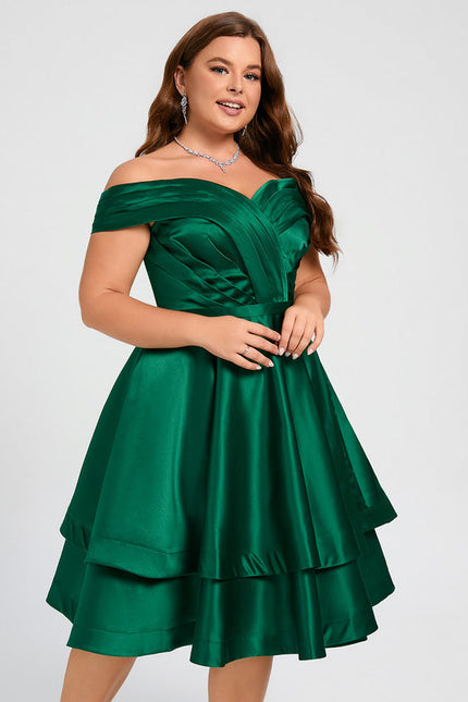 Robe Chic Satinée Trapèze - gallery 9