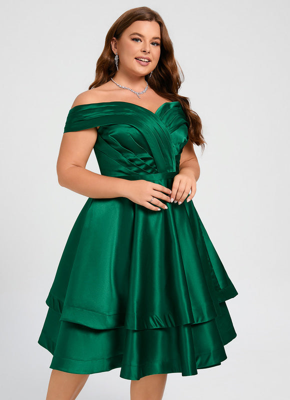 Robe Chic Satinée Trapèze - gallery 9