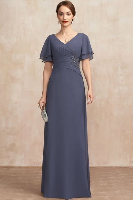 Robe Chic Plissée Améthyste