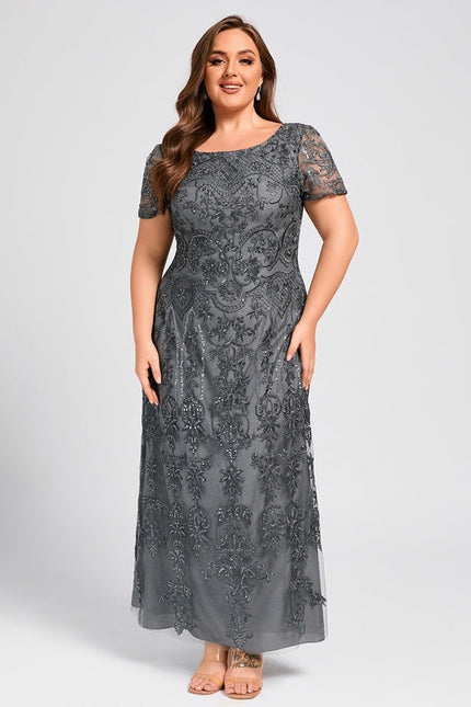 Robe Chic Glamour Dentelle Émeraude - gallery 6