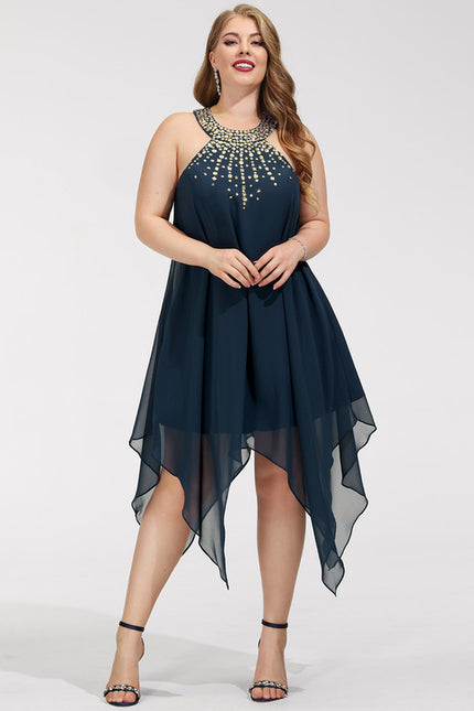 Robe Chic Chic Asymétrique Perlé - gallery 8