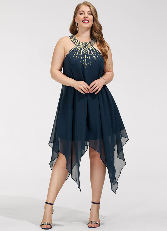 Robe Chic Chic Asymétrique Perlé - gallery 8