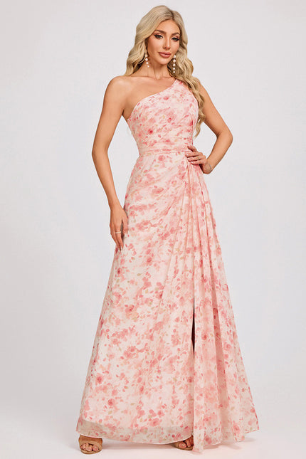 Robe Chic Asymétrique Beige - gallery 1