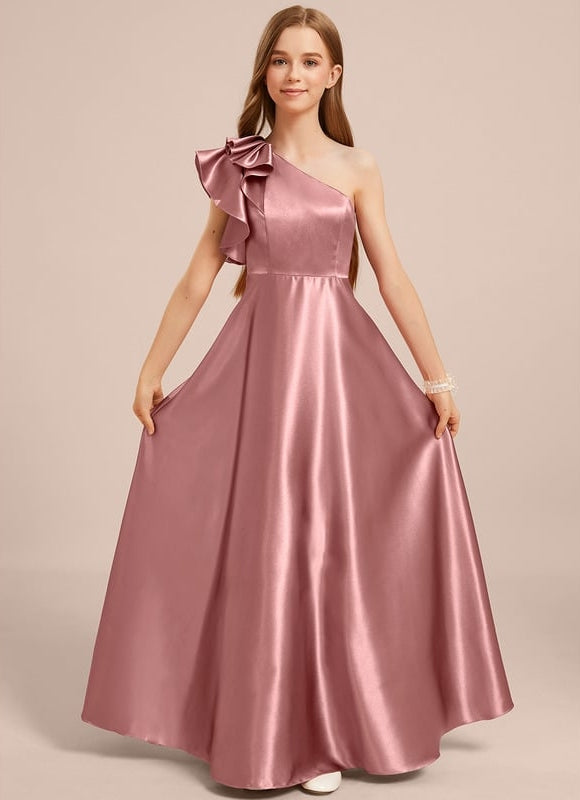 Robe Chic Satin Bourgogne - gallery 1