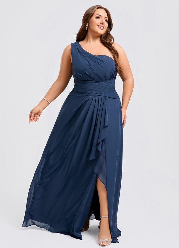 Robe Chic Asymétrique Beige - gallery 8