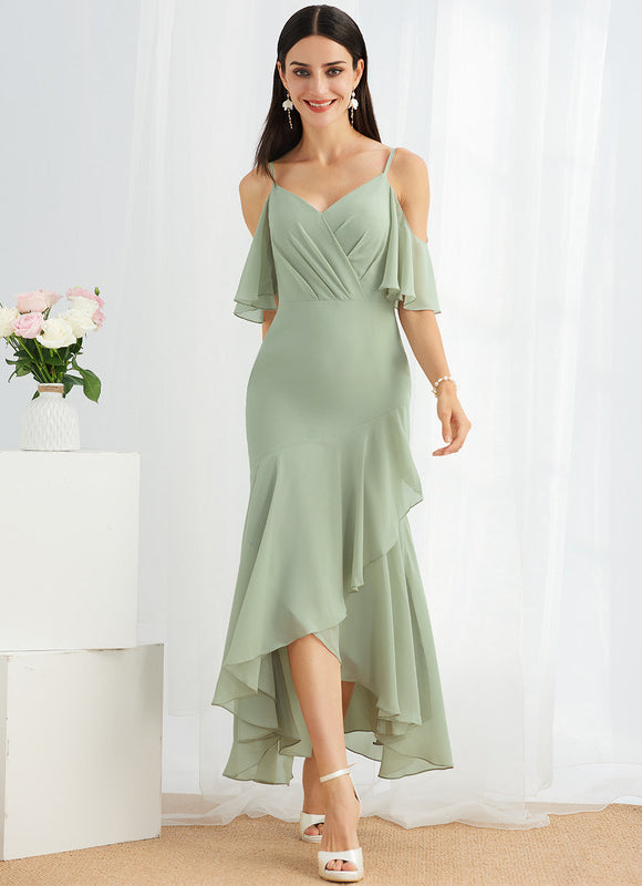 Robe Chic Asymétrique Céleste