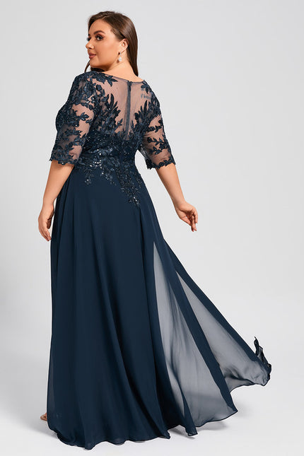 Robe Chic Éblouissante Marine - gallery 8