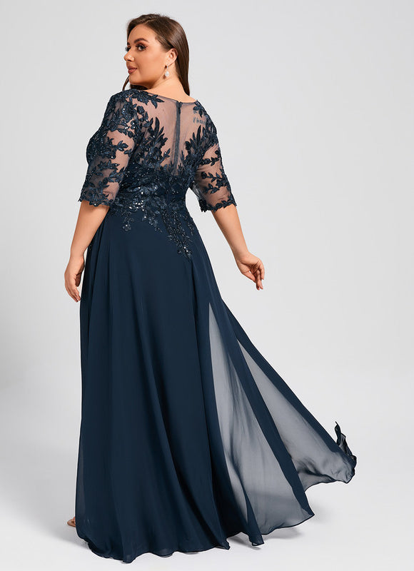 Robe Chic Éblouissante Marine - gallery 8
