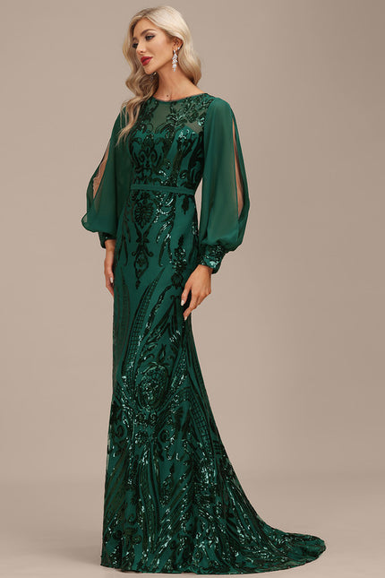 Robe Chic Illusion Émeraude - gallery 6