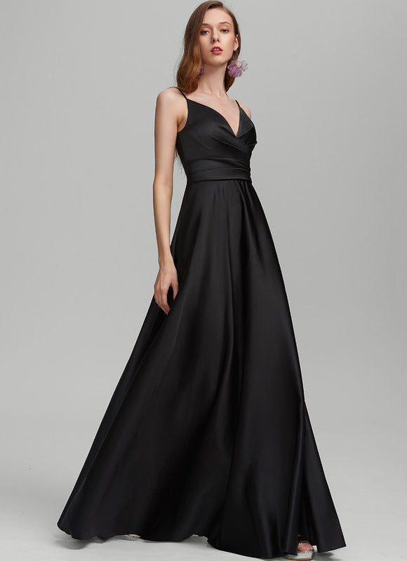 Robe Chic Satin Élégance Nocturne - gallery 1