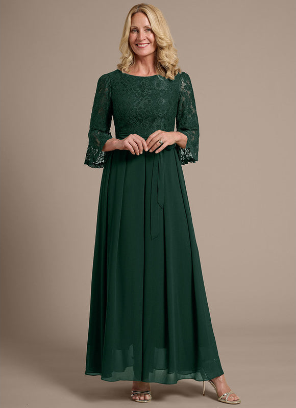 Robe Chic Dentelle Émeraude - gallery 2