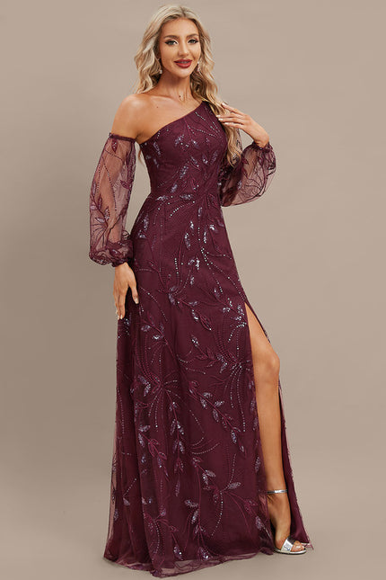 Robe Chic Étoilée Bordeaux - gallery 3