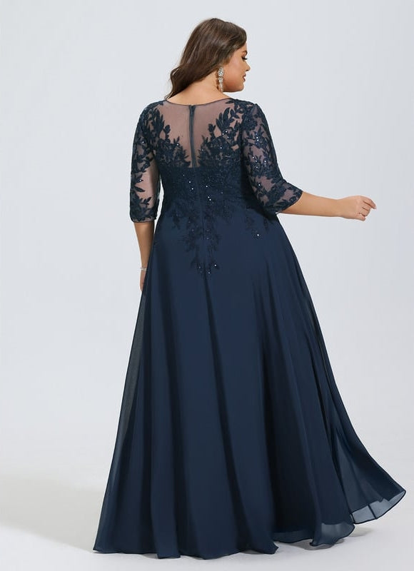 Robe Chic Longue Bleu Cobalt - gallery 7