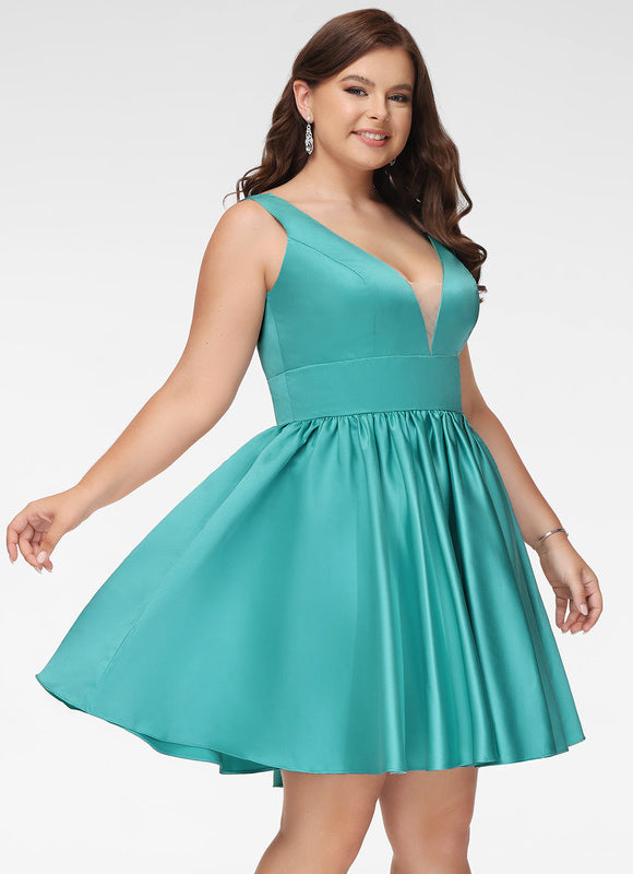 Robe En Soie Chic Courte - gallery 5