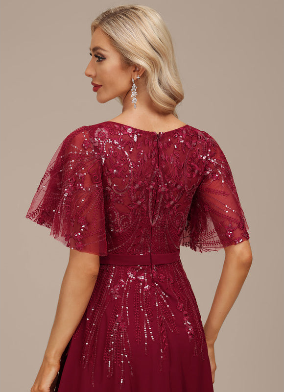 Robe Chic Longue Bleu Cobalt - gallery 1