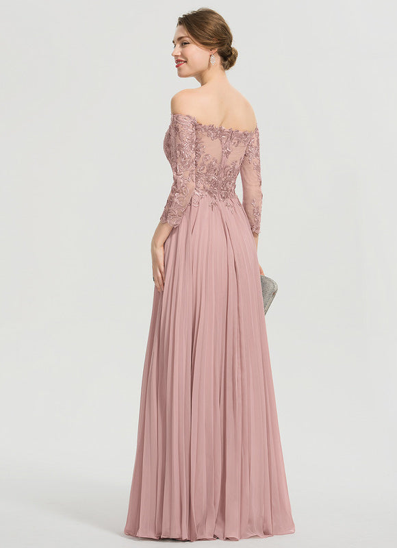 Robe Chic Longue Rose Plissée - gallery 6