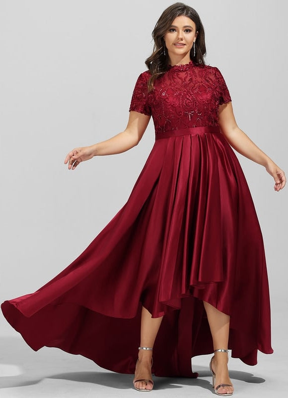 Robe Chic Satin Bordeaux Chic - gallery 6