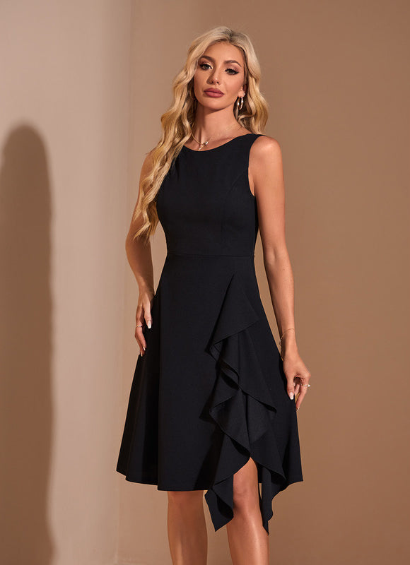 Robe Chic Noire Fluide - gallery 2