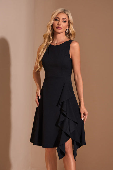 Robe Chic Noire Fluide - gallery 2
