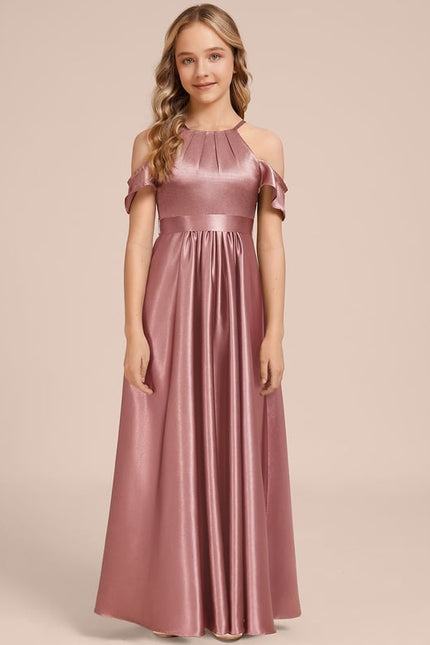 Robe Chic Satinée Bordeaux - gallery 5