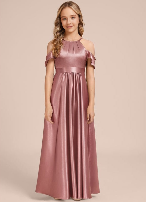 Robe Chic Satinée Bordeaux - gallery 5