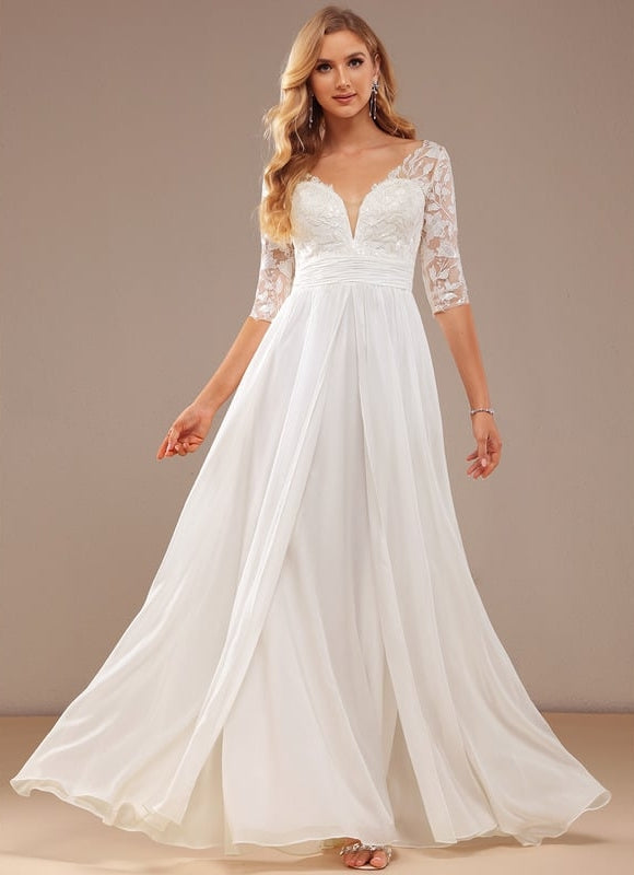 Robe Chic Vaporeuse Écrue - gallery 4
