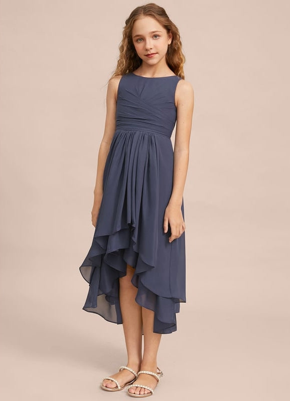 Robe Chic Bleu Nuit Élégant - gallery 4