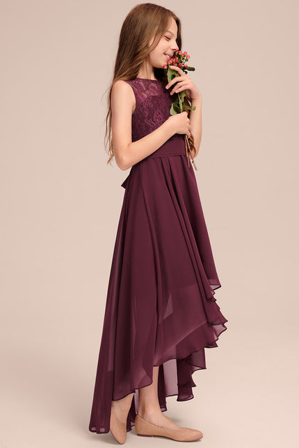 Robe Chic Junior Dentelle Asymétrique - gallery 4