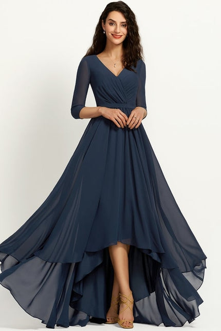 Robe Chic Drapé Azur Sublime